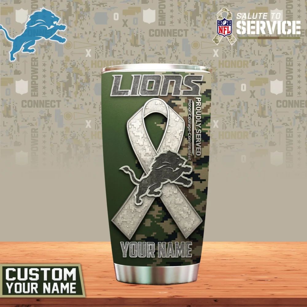 Detroit Lions | Premium NFL Proudly Served Tumbler TD