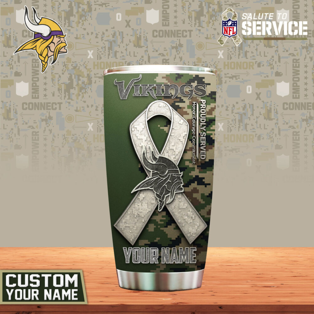 Minnesota Vikings | Premium NFL Proudly Served Tumbler TD