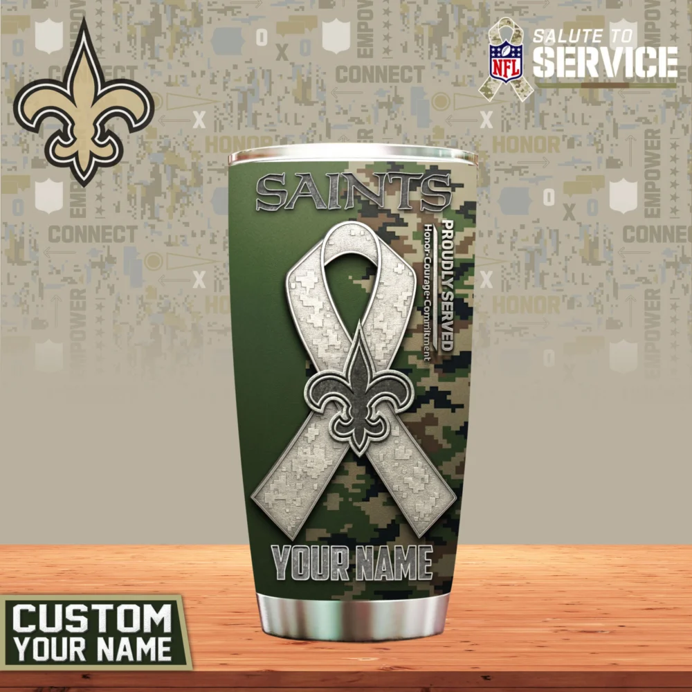 New Orleans Saints | Premium NFL Proudly Served Tumbler TD