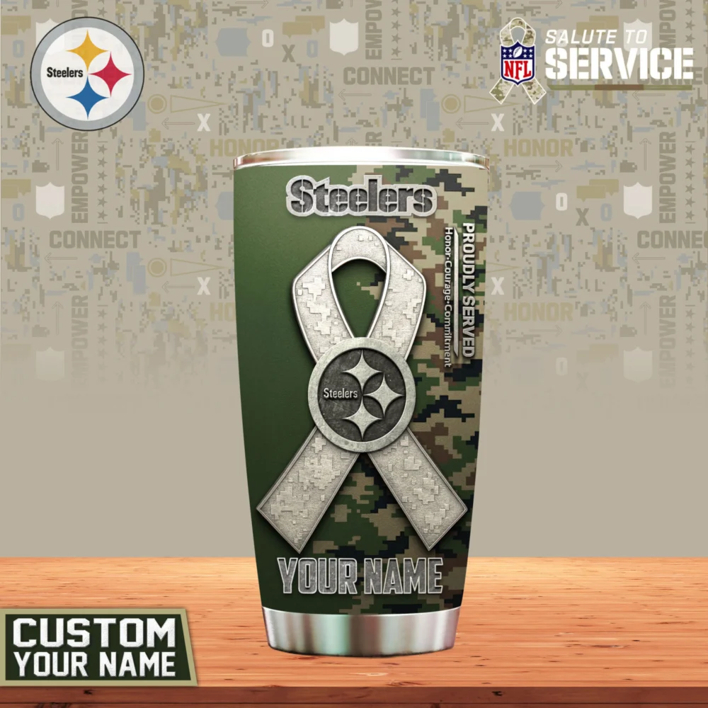 Pittsburgh Steelers | Premium NFL Proudly Served Tumbler TD