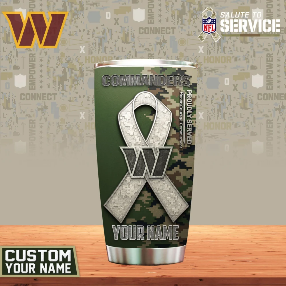 Washington Commanders | Premium NFL Proudly Served Tumbler TD