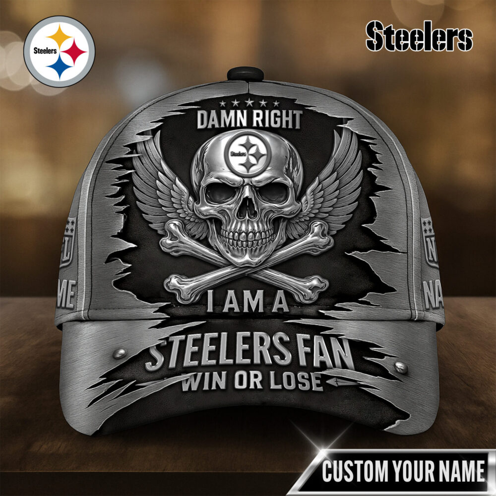 Pittsburgh Steelers | Premium NFL Skull Wings Fan Pride Cap TD
