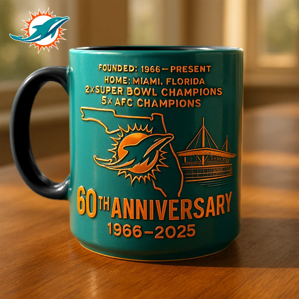 Miami Dolphins | Premium NFL The Anniversary Mug TD
