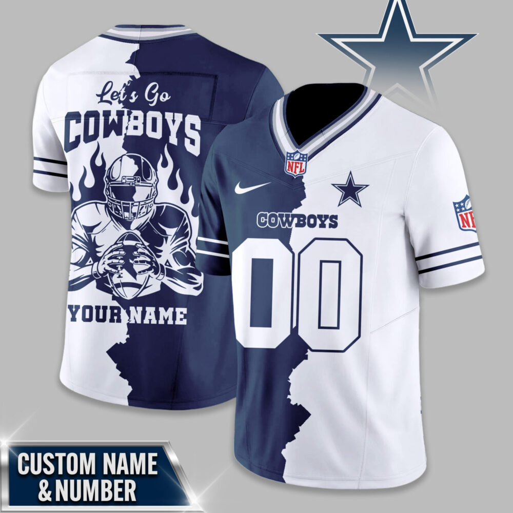 Dallas Cowboys | Premium NFL Flame Warrior Football Jersey TD