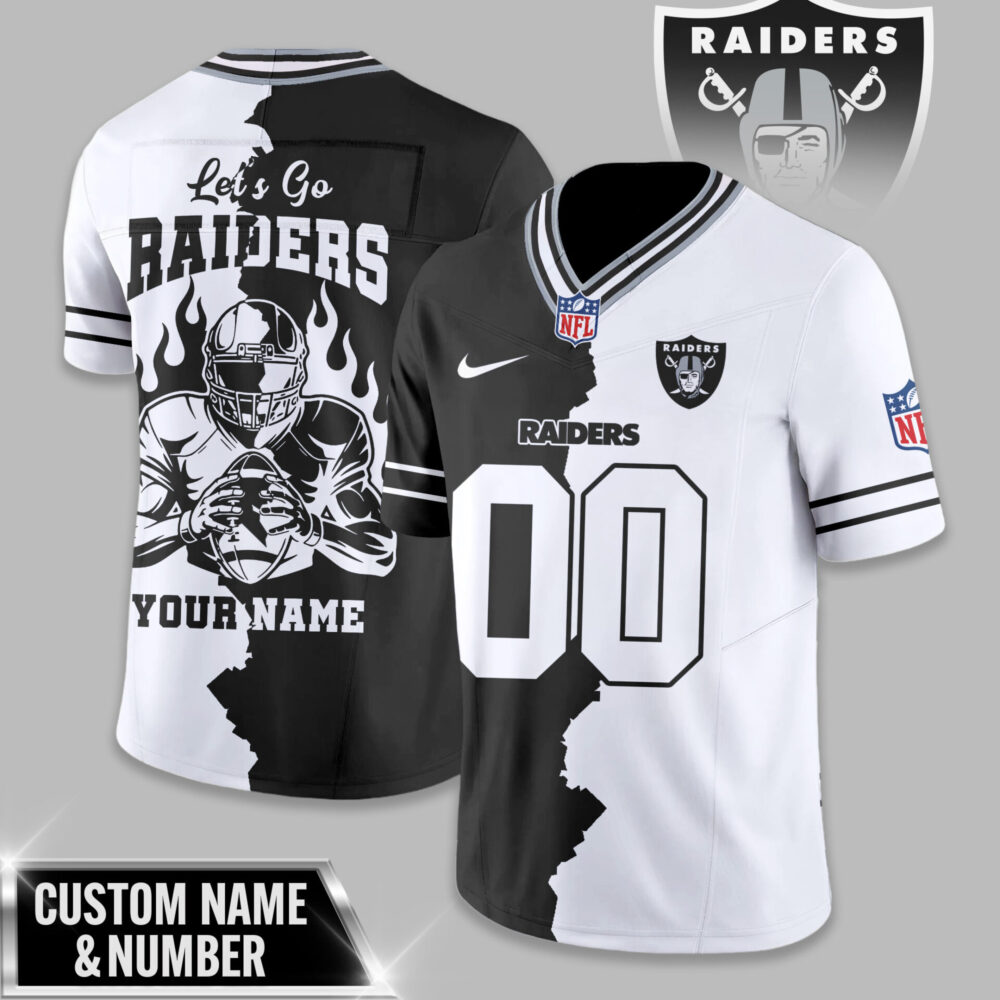 Las Vegas Raiders | Premium NFL Flame Warrior Football Jersey TD