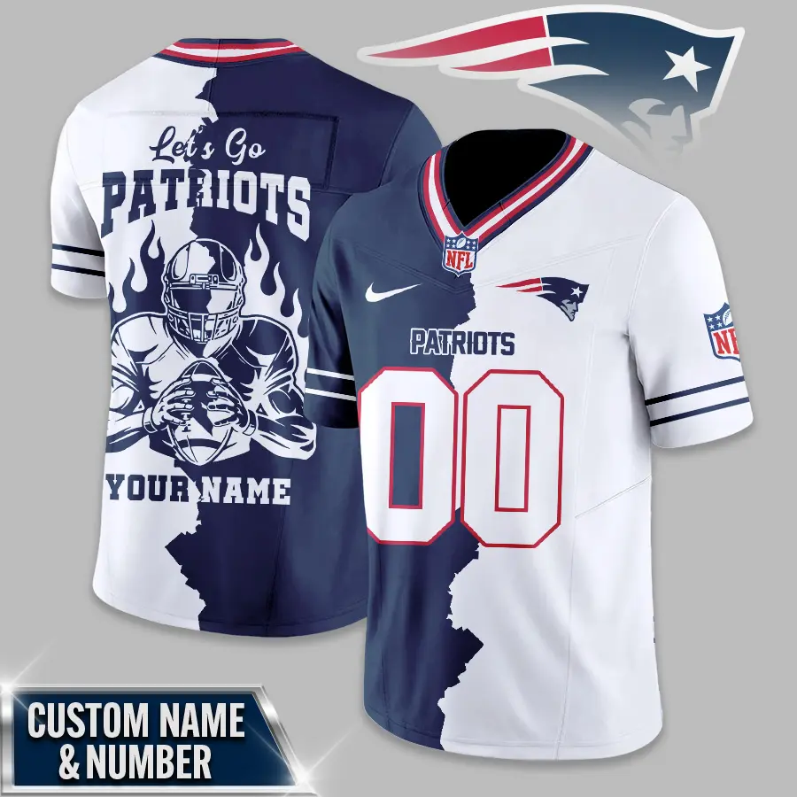 New England Patriots | Premium NFL Flame Warrior Football Jersey TD