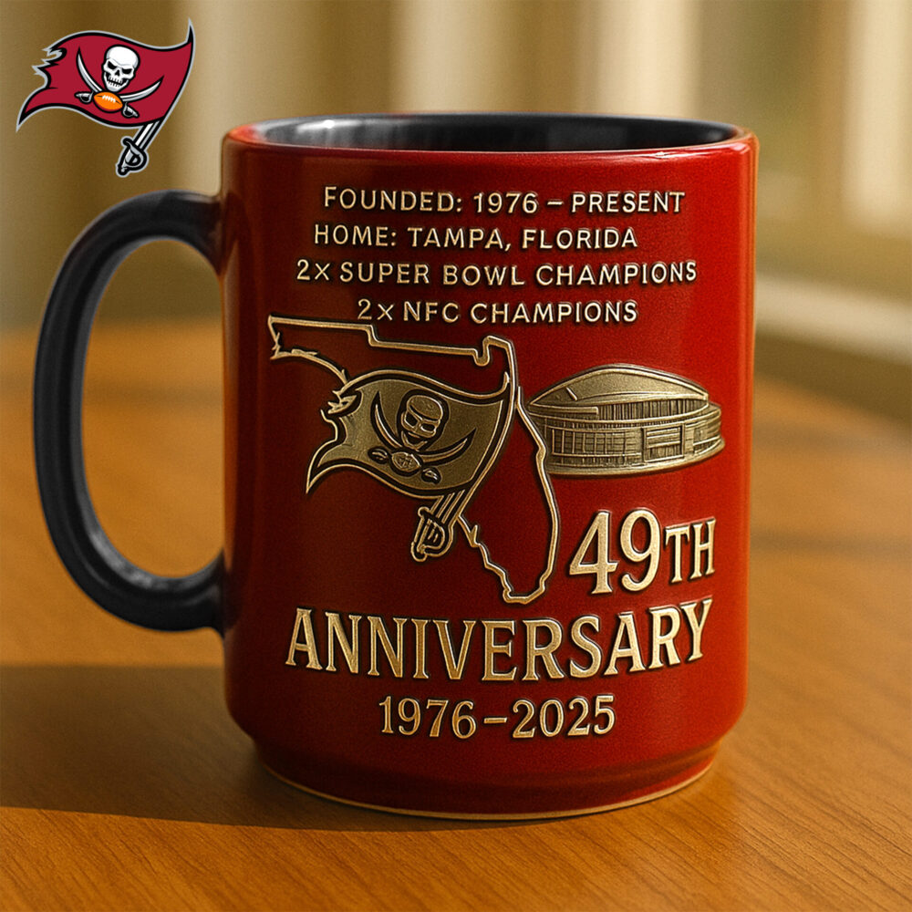 Tampa Bay Buccaneers | Premium NFL The Anniversary Mug TD