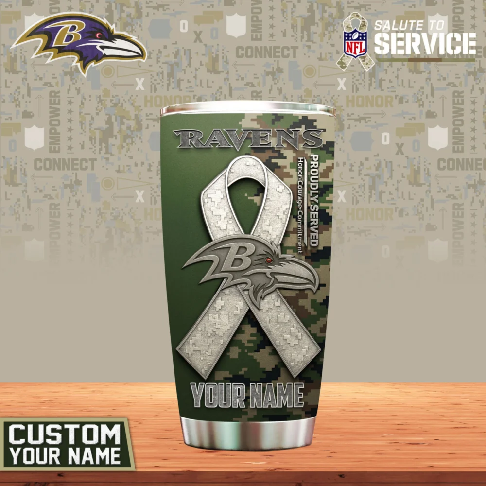 Baltimore Ravens | Premium NFL Proudly Served Tumbler TD