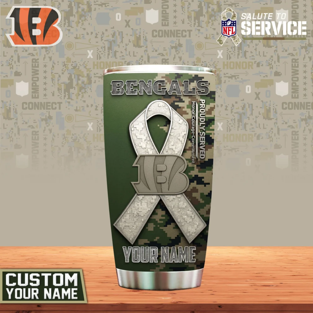 Cincinnati Bengals | Premium NFL Proudly Served Tumbler TD