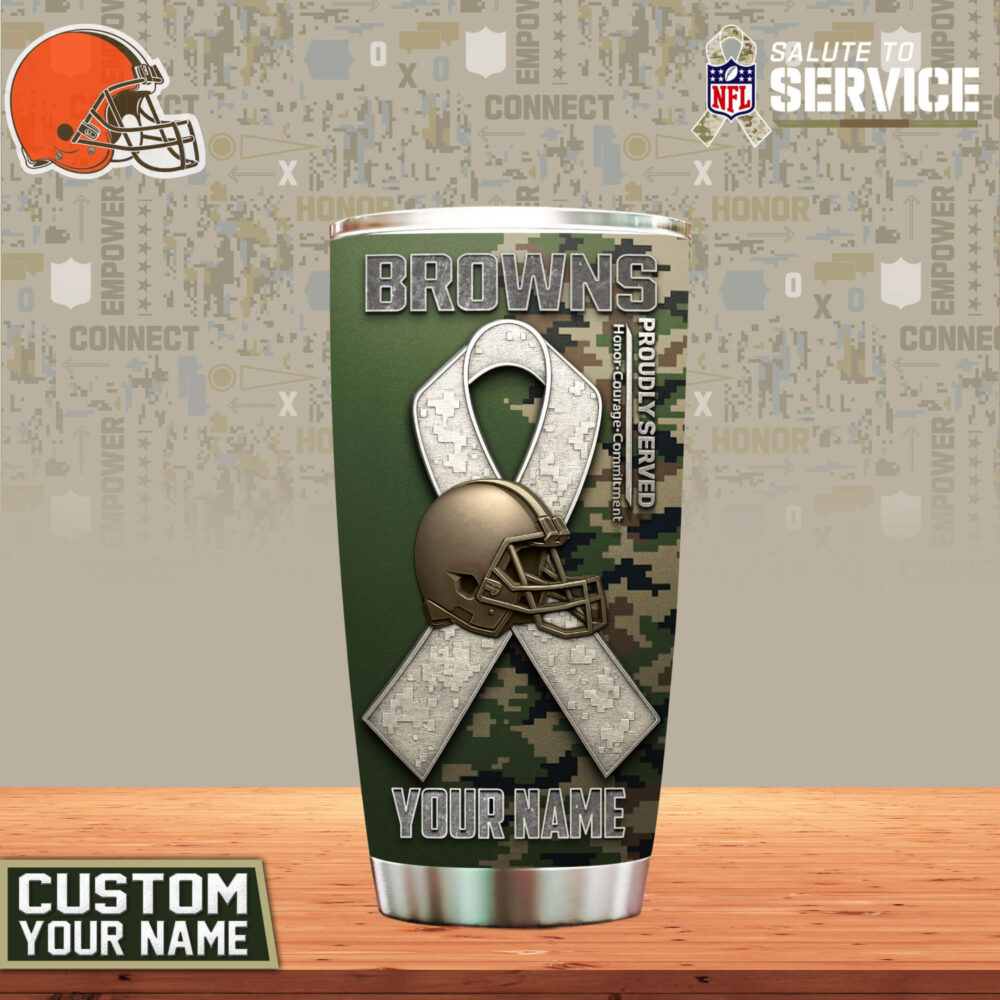 Cleveland Browns | Premium NFL Proudly Served Tumbler TD