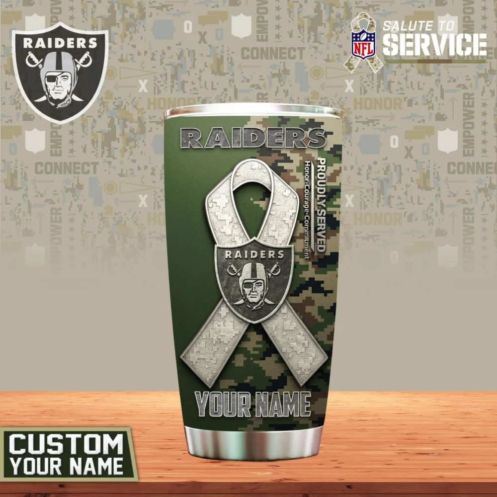 Las Vegas Raiders | Premium NFL Proudly Served Tumbler TD