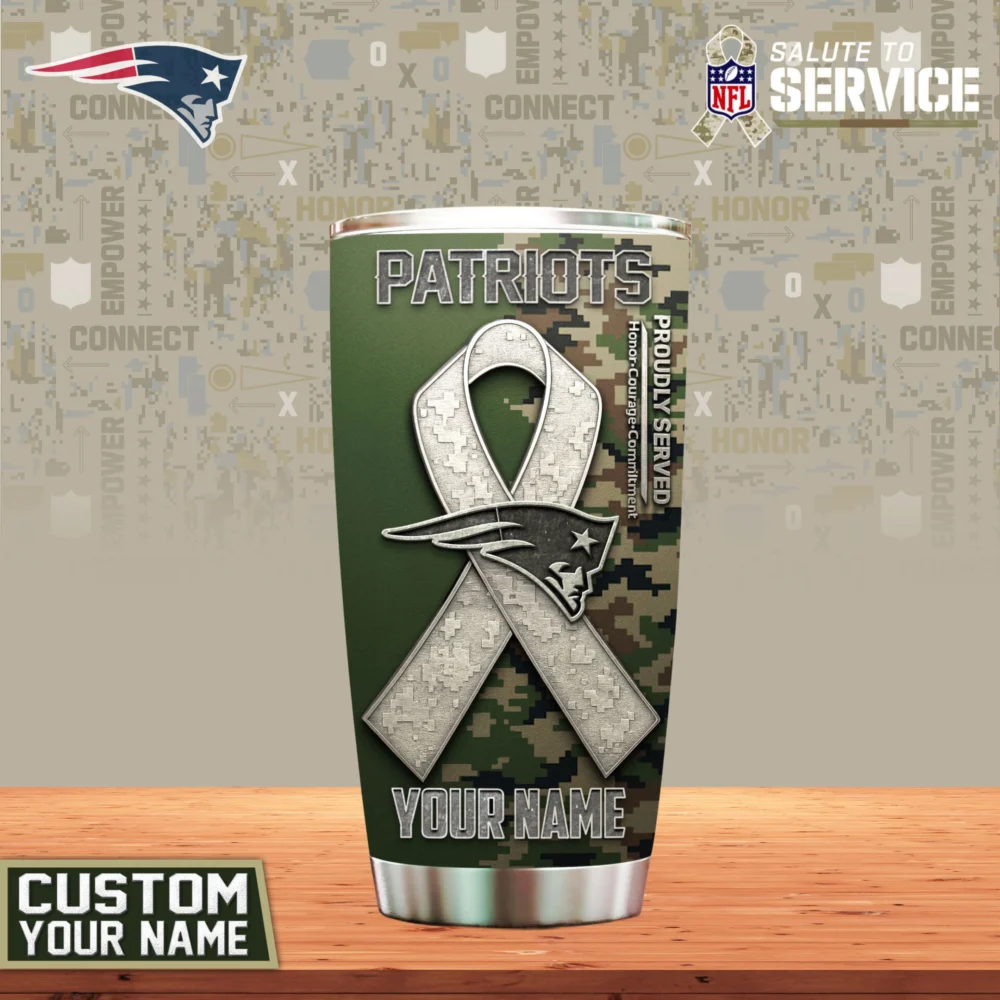 New England Patriots | Premium NFL Proudly Served Tumbler TD