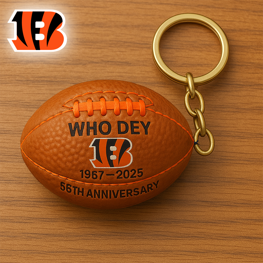 Cincinnati Bengals | Premium NFL Anniversary Keychain