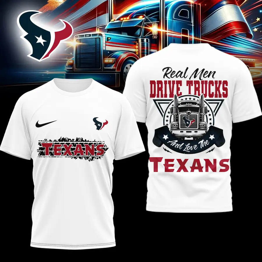 Houston Texans | Premium NFL Real Men Drive Trucks Shirt