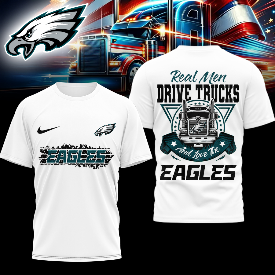 Philadelphia Eagles | Premium NFL Real Men Drive Trucks Shirt