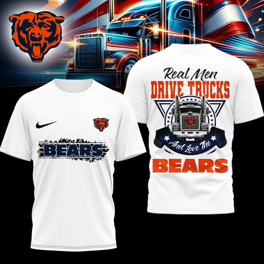 Chicago Bears | Premium NFL Real Men Drive Trucks Shirt