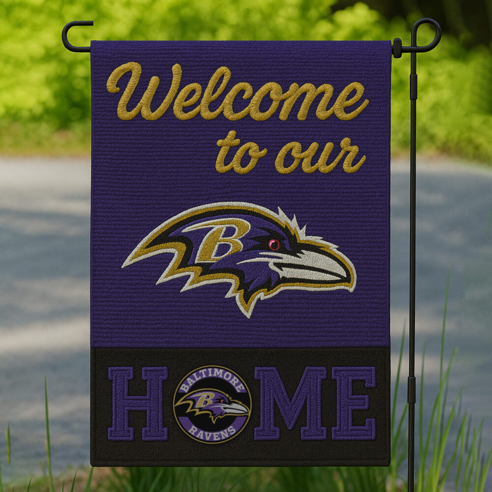 Baltimore Ravens | Premium NFL Welcome Home Flag HI