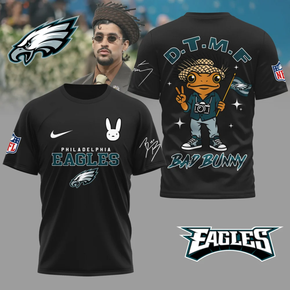 Philadelphia Eagles | Premium NFL Bad Bunny 3D Shirt TD