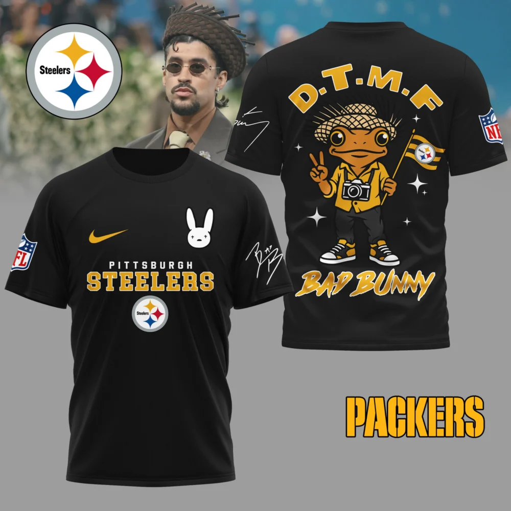 Pittsburgh Steelers | Premium NFL Bad Bunny 3D Shirt TD