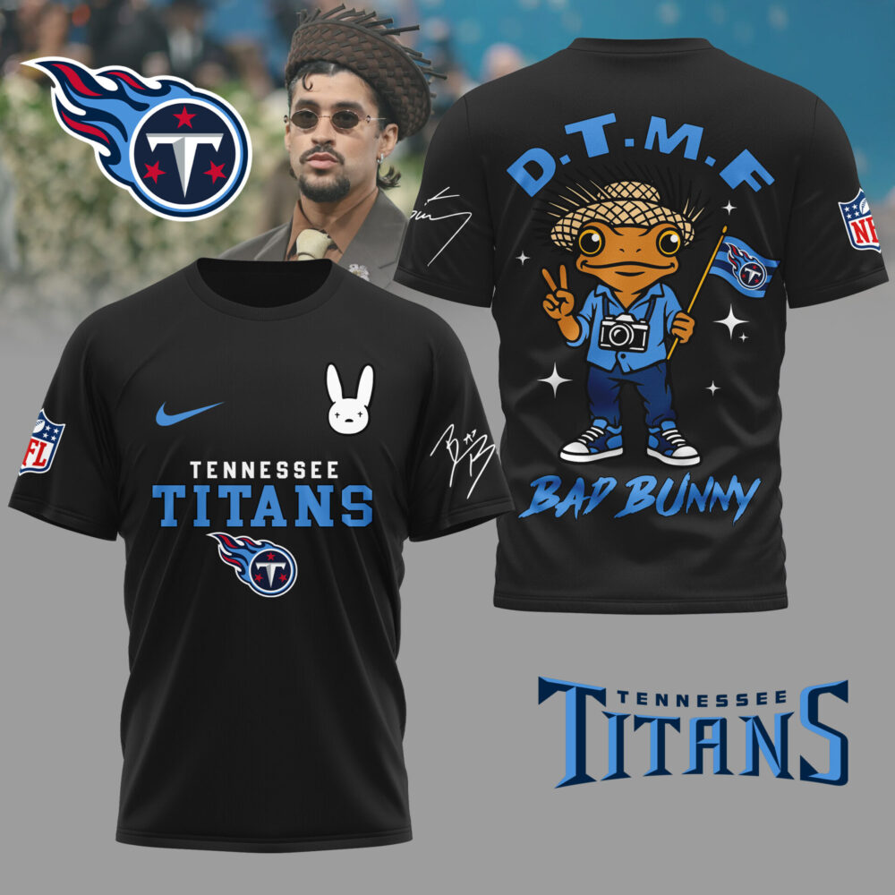 Tennessee Titans | Premium NFL Bad Bunny 3D Shirt TD