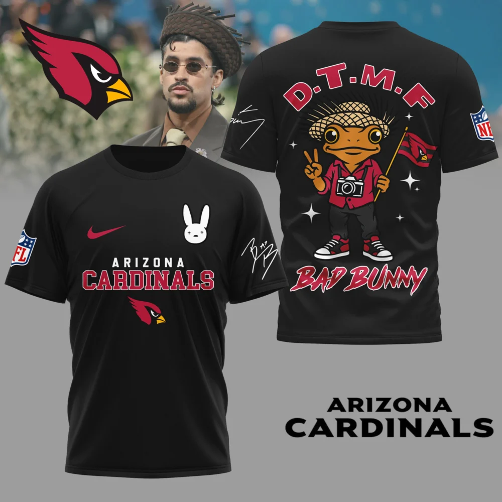 Arizona Cardinals | Premium NFL Bad Bunny 3D Shirt TD