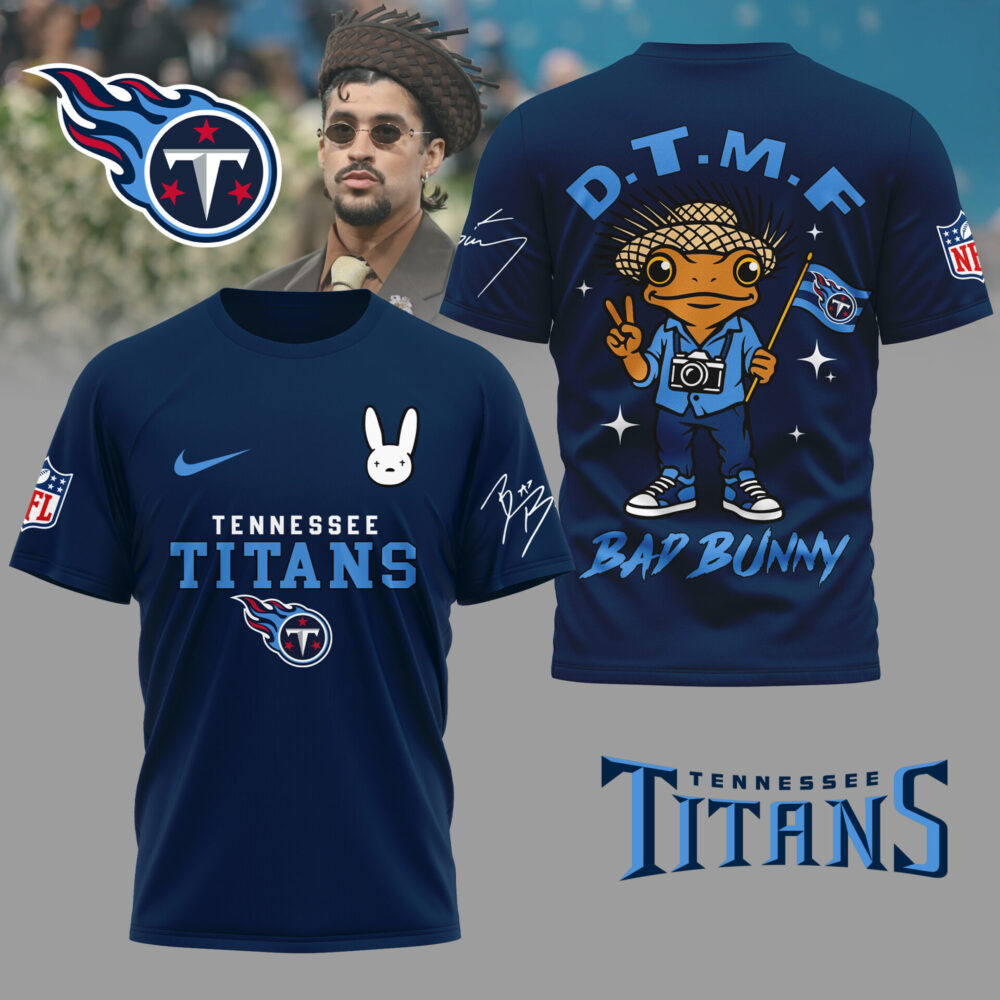 Tennessee Titans | Premium NFL Bad Bunny 3D Shirt TD
