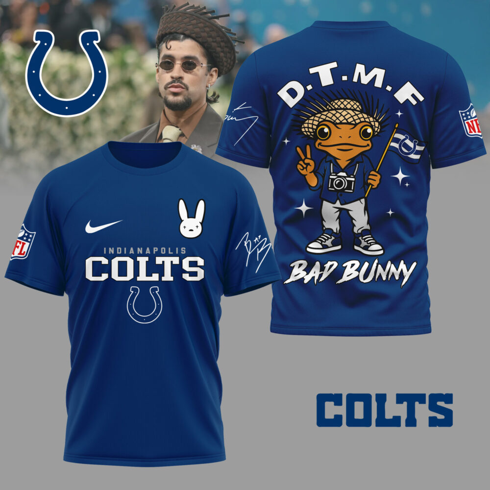Indianapolis Colts | Premium NFL Bad Bunny 3D Shirt TD
