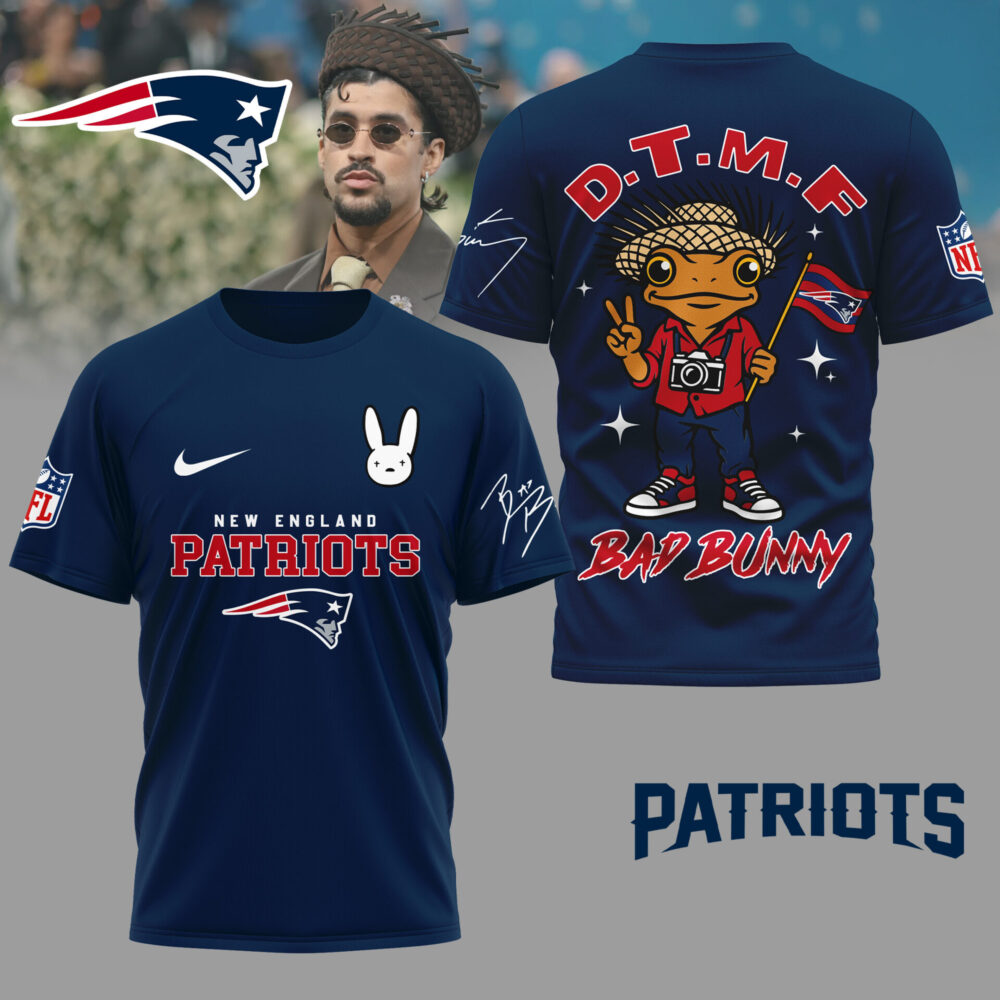 New England Patriots | Premium NFL Bad Bunny 3D Shirt TD