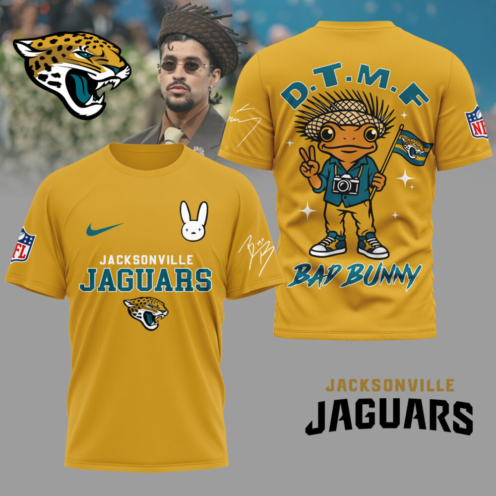 Jacksonville Jaguars | Premium NFL Bad Bunny 3D Shirt TD