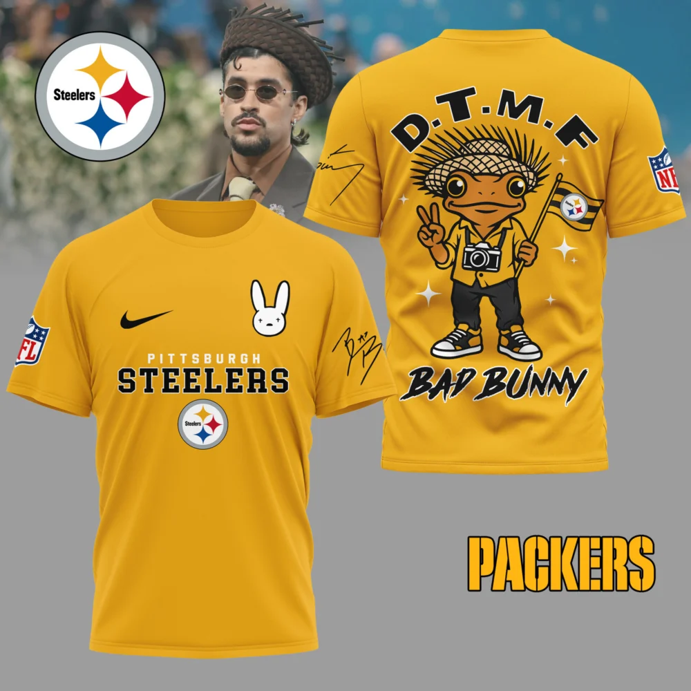 Pittsburgh Steelers | Premium NFL Bad Bunny 3D Shirt TD