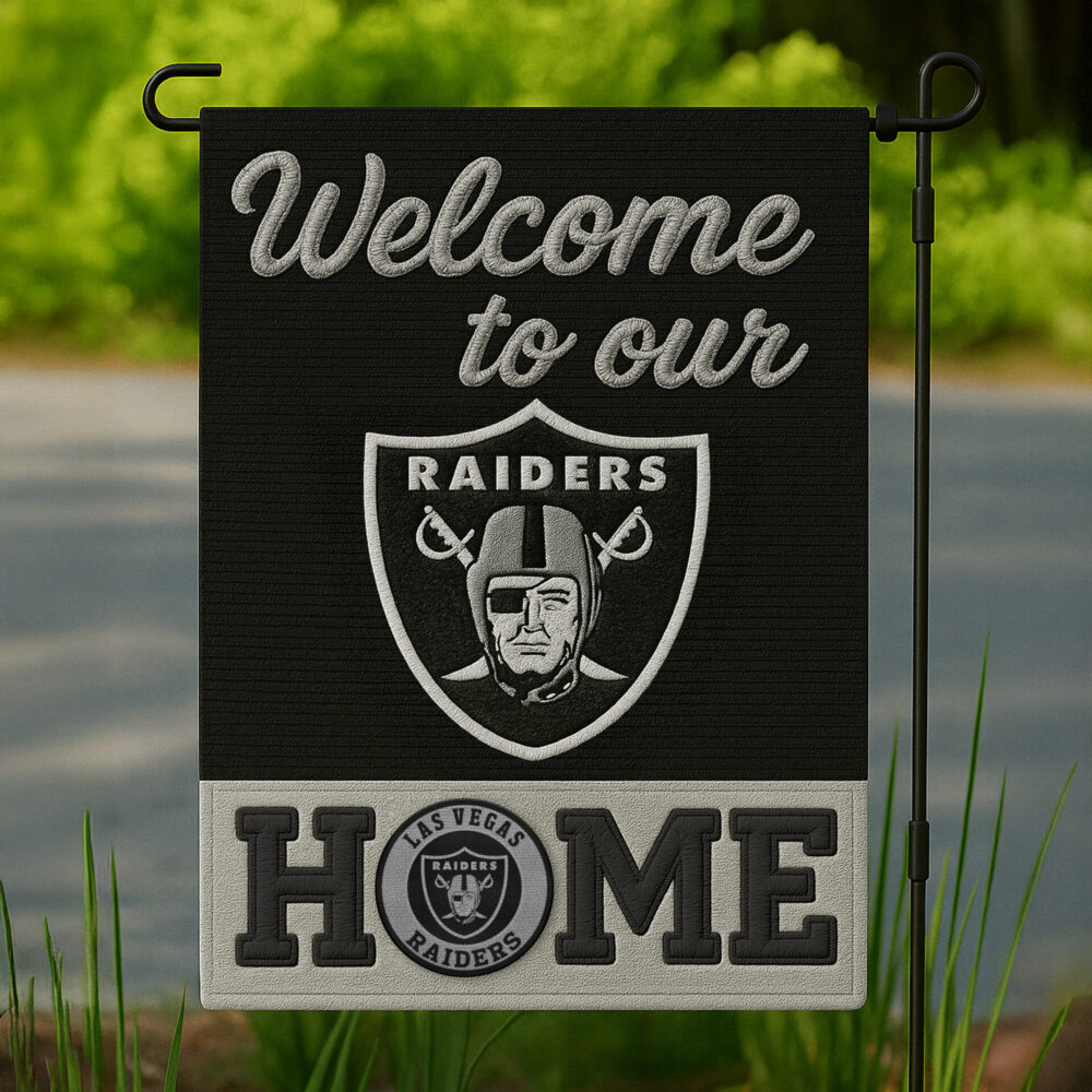 Las Vegas Raiders | Premium NFL Welcome Home Flag HI