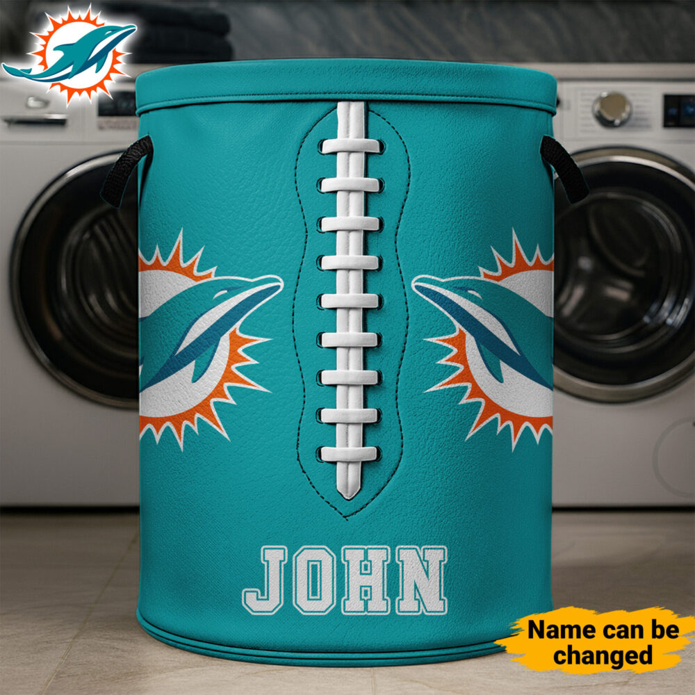 Miami Dolphins | Premium NFL Clothes Hamper HI