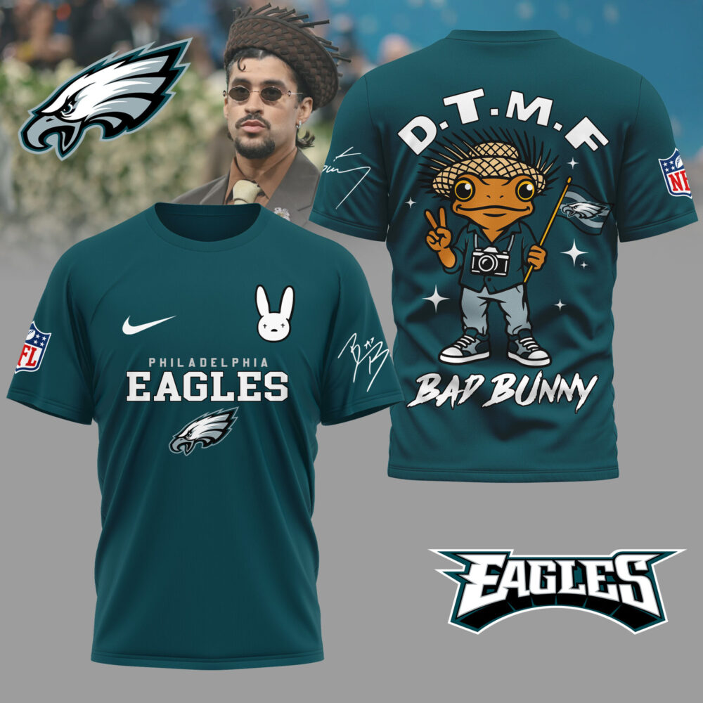 Philadelphia Eagles | Premium NFL Bad Bunny 3D Shirt TD