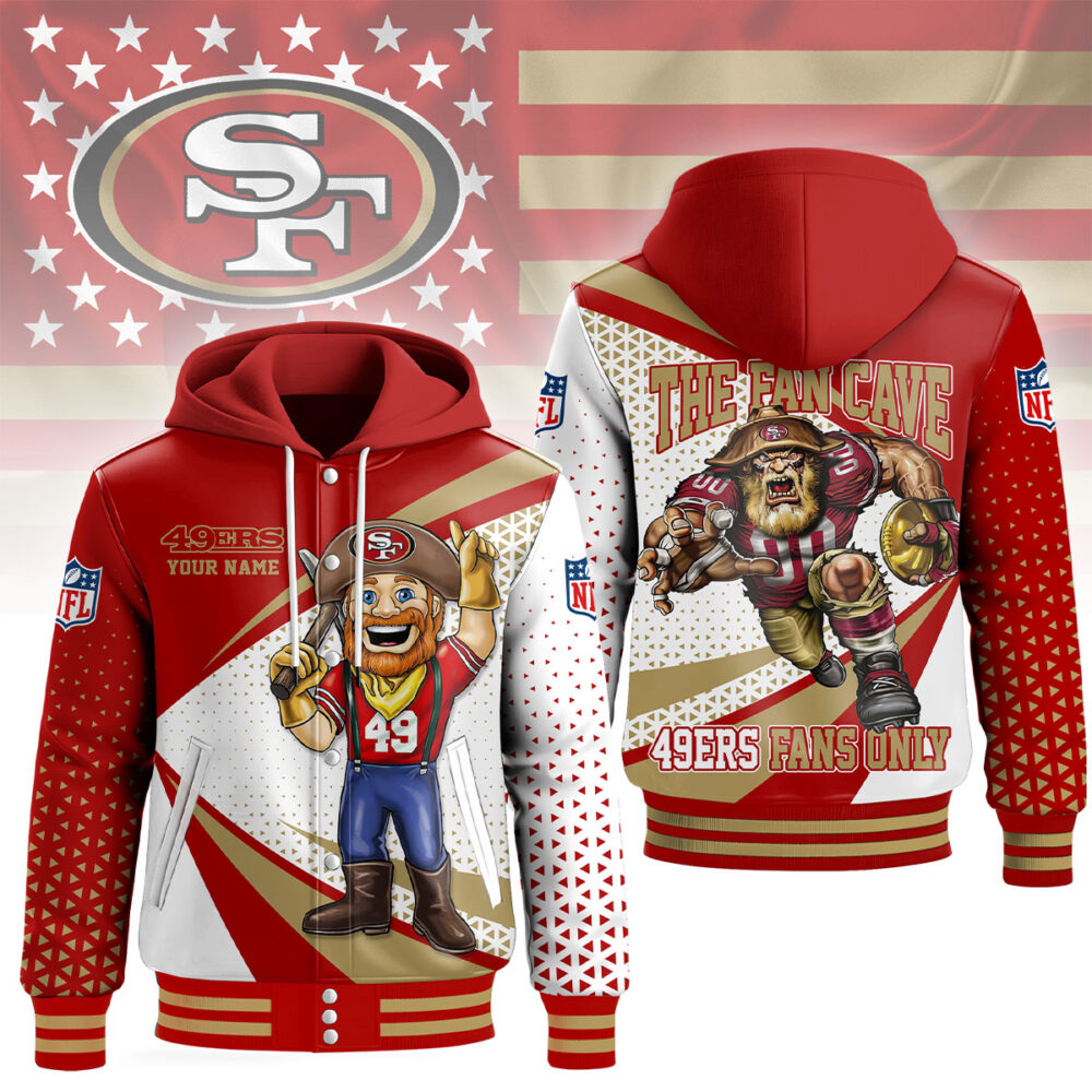 San Francisco 49ers | Premium NFL Fan Cave Hooded Baseball Jacket NY