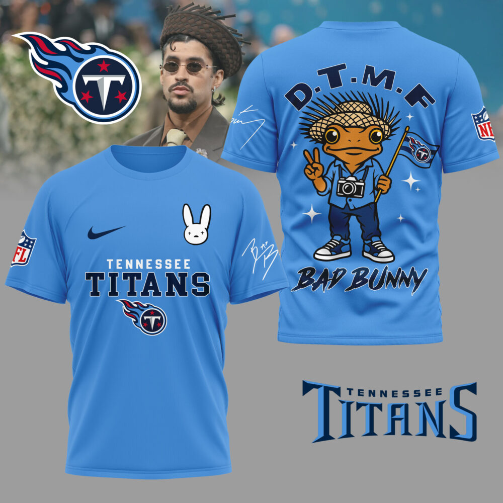 Tennessee Titans | Premium NFL Bad Bunny 3D Shirt TD