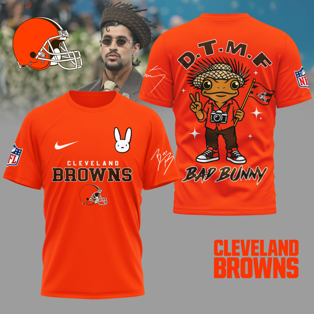 Cleveland Browns | Premium NFL Bad Bunny 3D Shirt TD