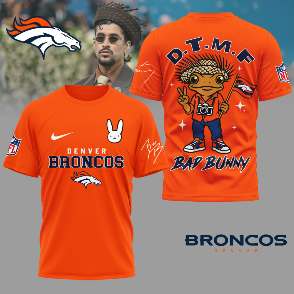 Denver Broncos | Premium NFL Bad Bunny 3D Shirt TD