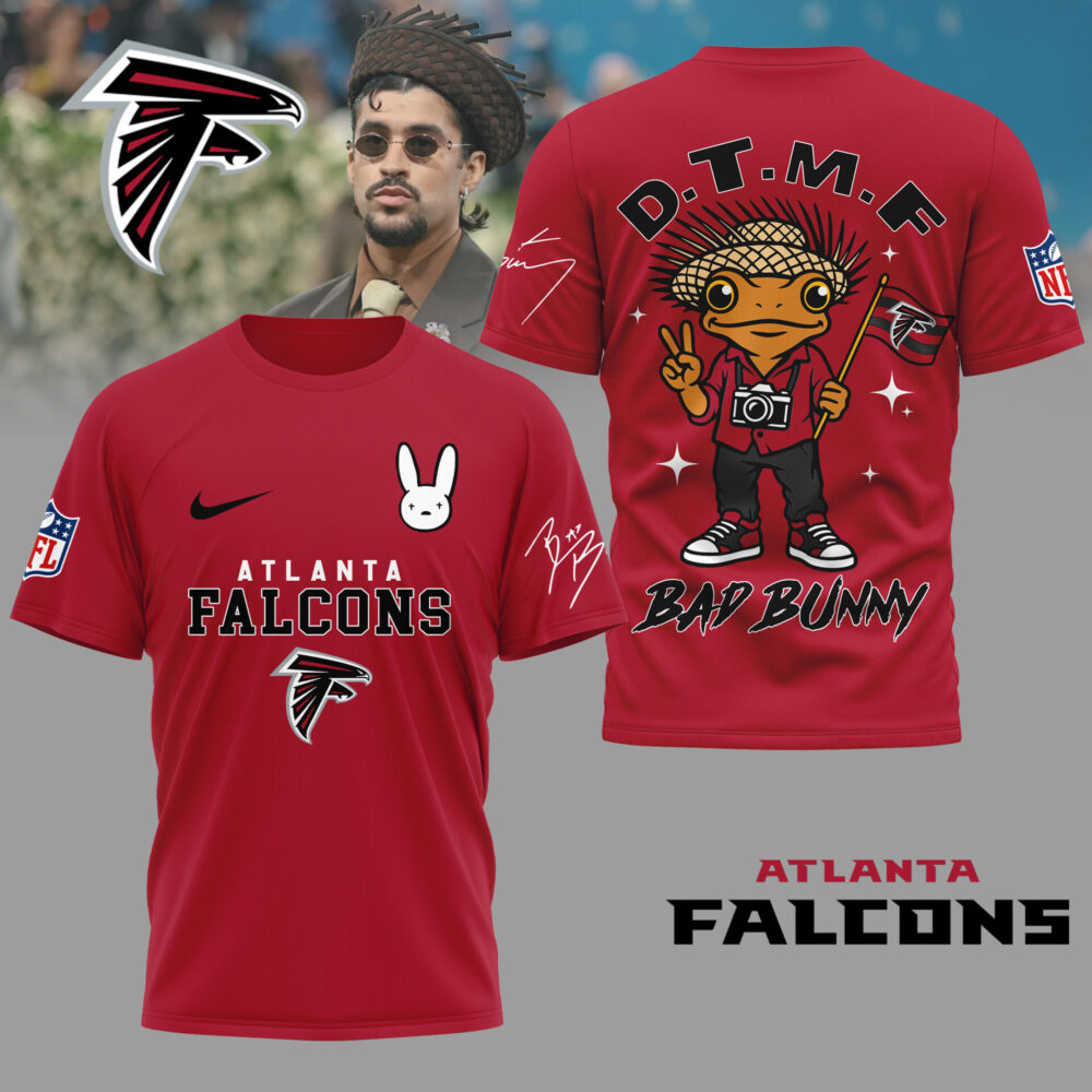 Atlanta Falcons | Premium NFL Bad Bunny 3D Shirt TD