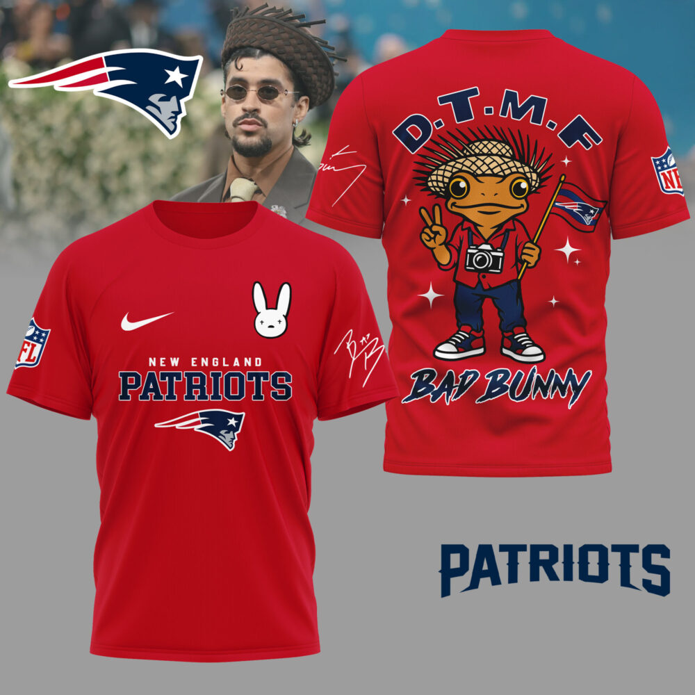 New England Patriots | Premium NFL Bad Bunny 3D Shirt TD
