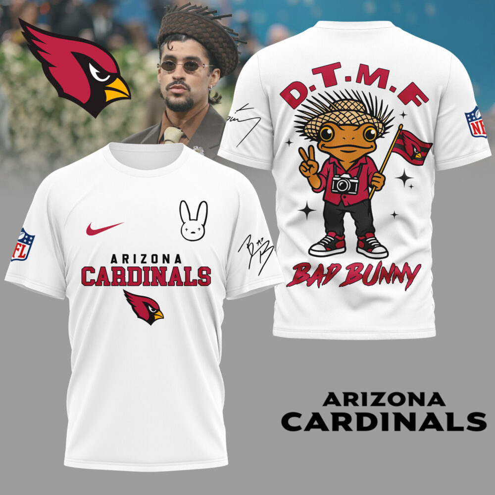 Arizona Cardinals | Premium NFL Bad Bunny 3D Shirt TD