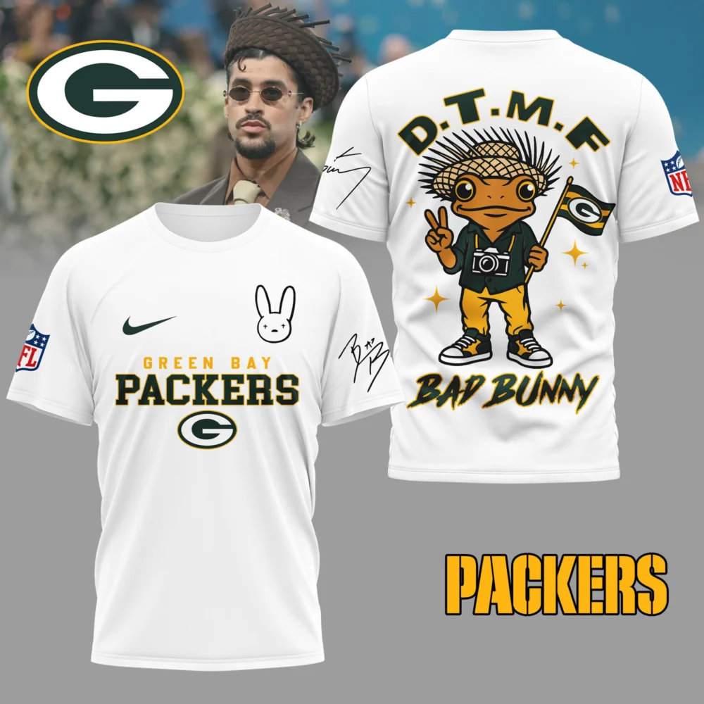 Green Bay Packers | Premium NFL Bad Bunny 3D Shirt TD