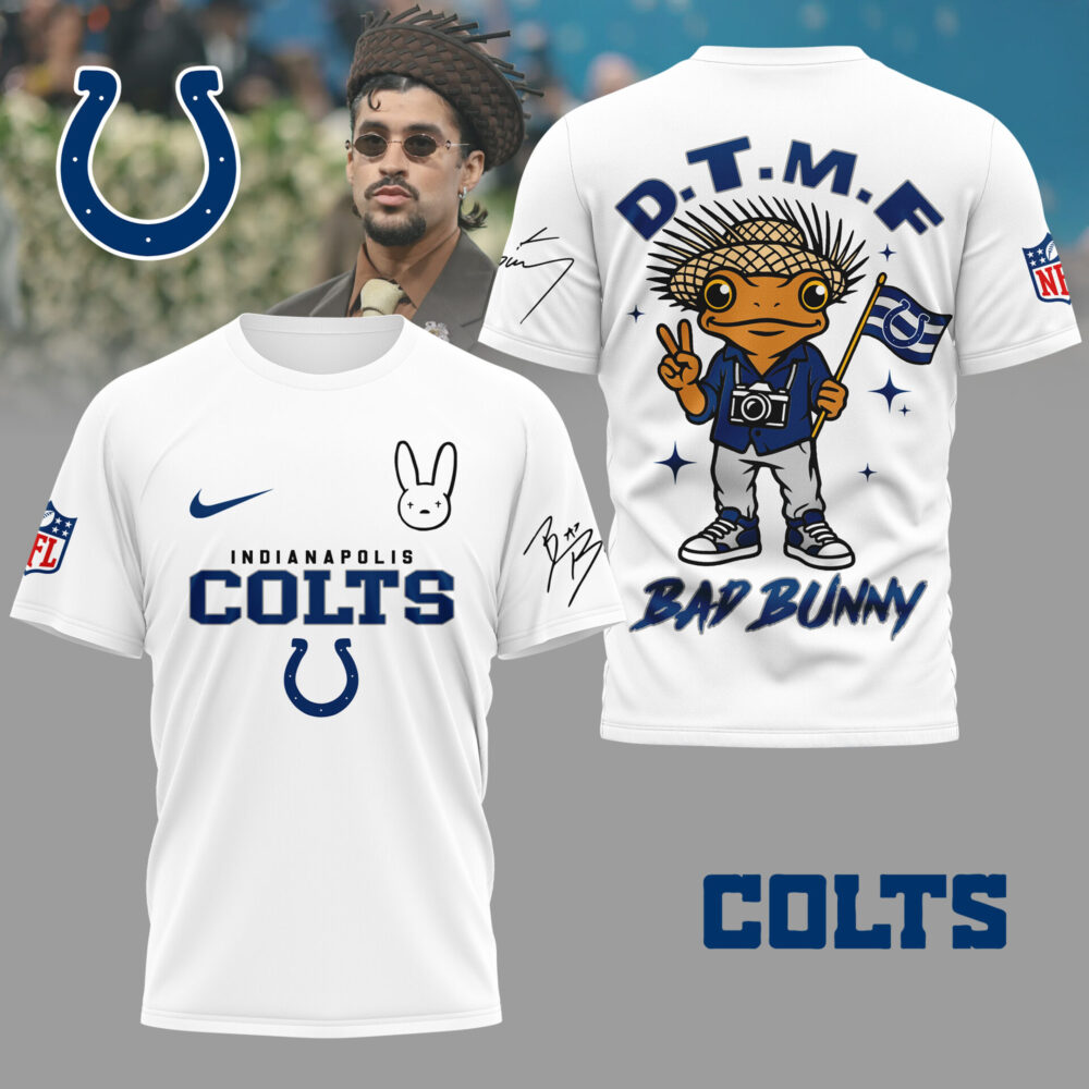 Indianapolis Colts | Premium NFL Bad Bunny 3D Shirt TD