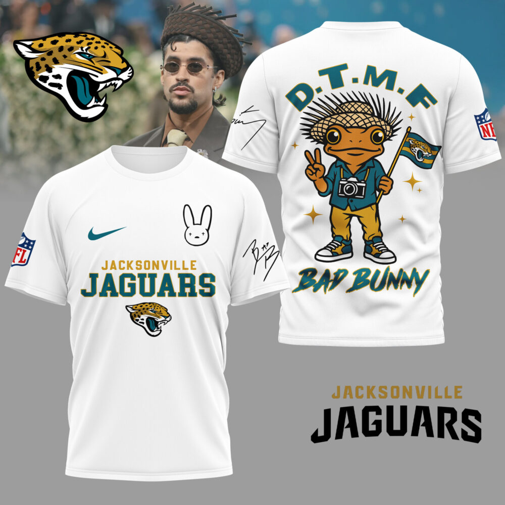 Jacksonville Jaguars | Premium NFL Bad Bunny 3D Shirt TD