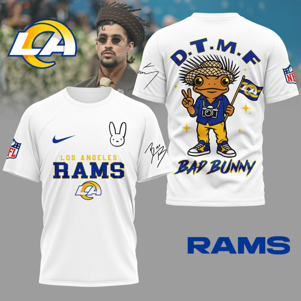 Los Angeles Rams | Premium NFL Bad Bunny 3D Shirt TD
