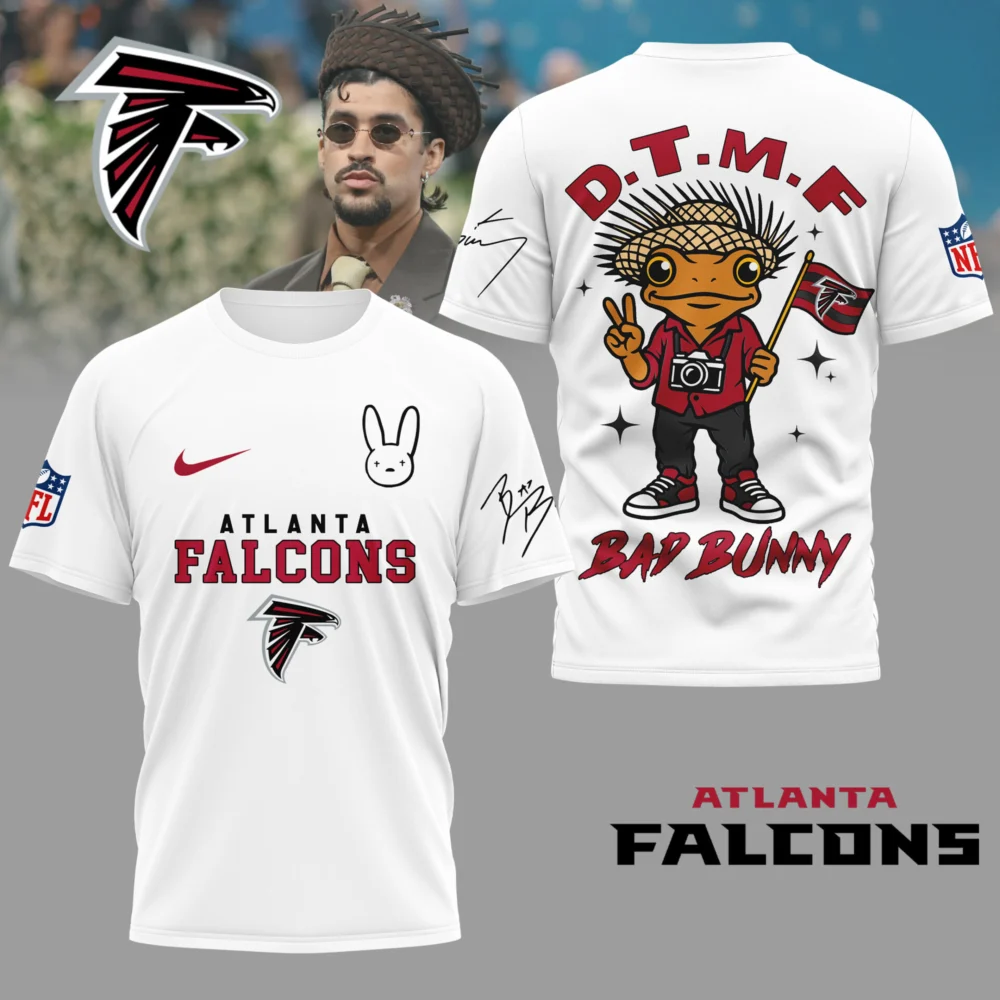 Atlanta Falcons | Premium NFL Bad Bunny 3D Shirt TD
