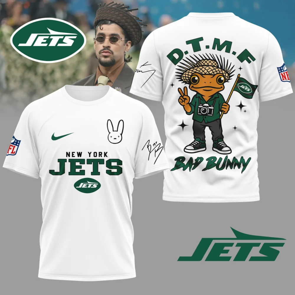 New York Jets | Premium NFL Bad Bunny 3D Shirt TD