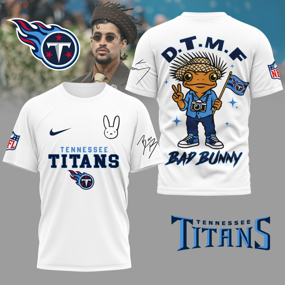 Tennessee Titans | Premium NFL Bad Bunny 3D Shirt TD