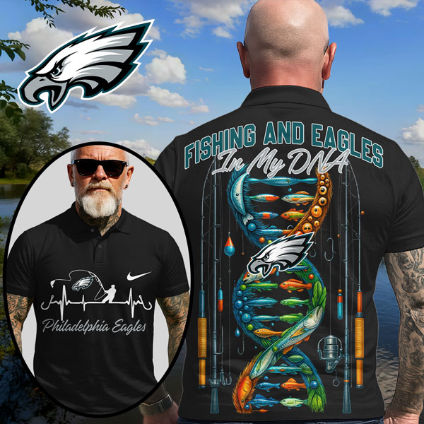 Green Bay Packers | Premium NFL Fishing In My DNA Polo Shirt MM - Black