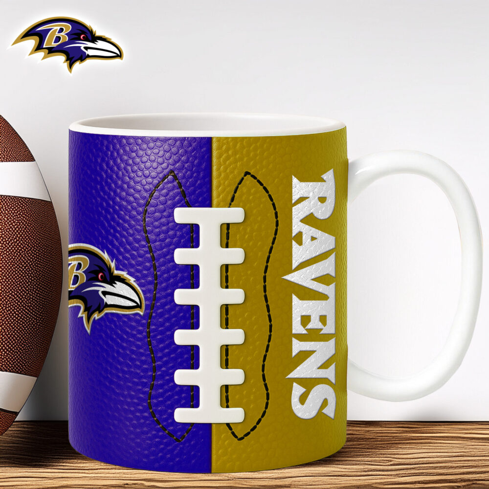 Baltimore Ravens | Premium NFL Split Color Ceramic Mug HI