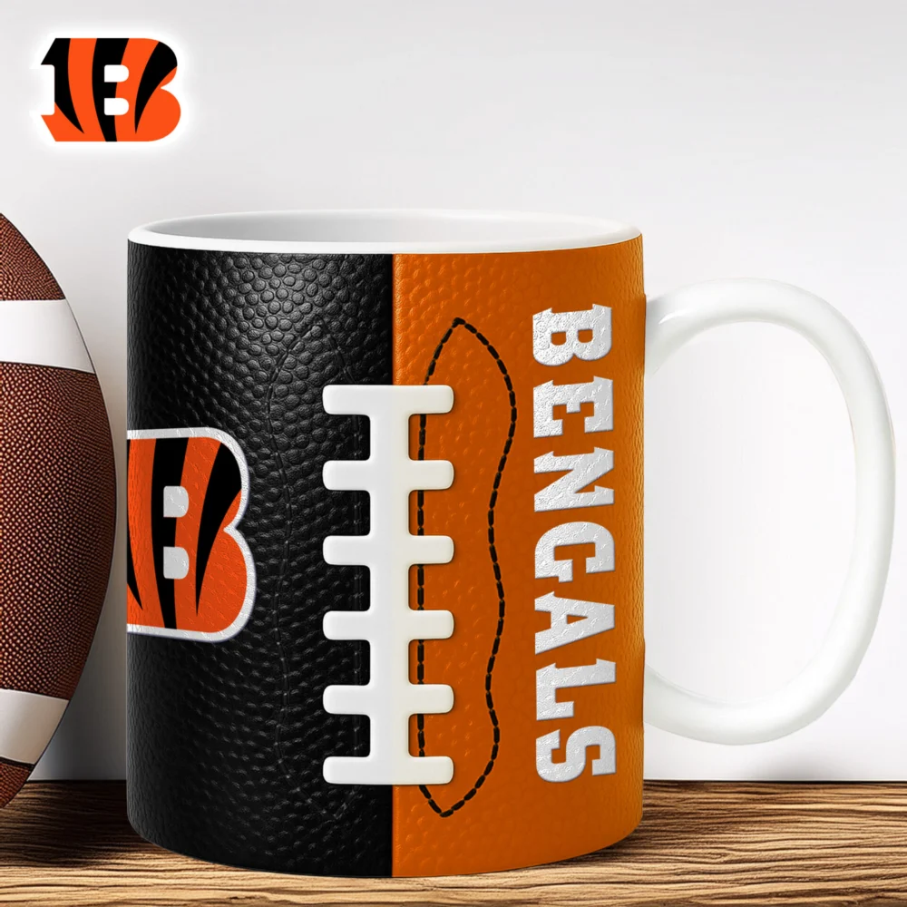 Cincinnati Bengals | Premium NFL Split Color Ceramic Mug HI